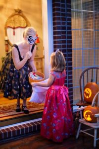 halloween costume, door, girl