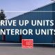 drive up units, interior units