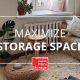storage space, tips, room, living room